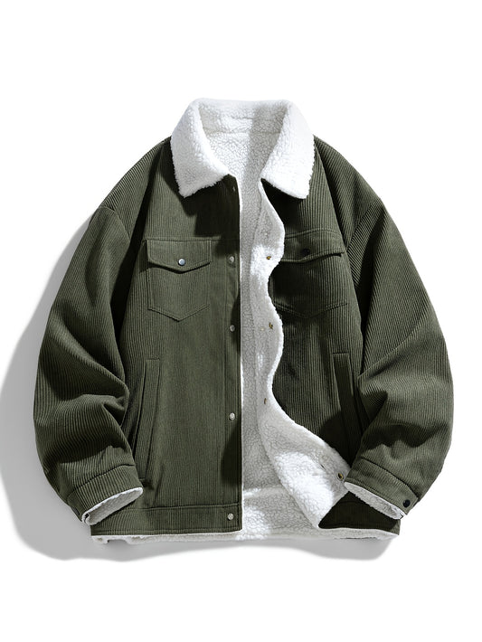 Men's Plush Corduroy Jacket - New Autumn