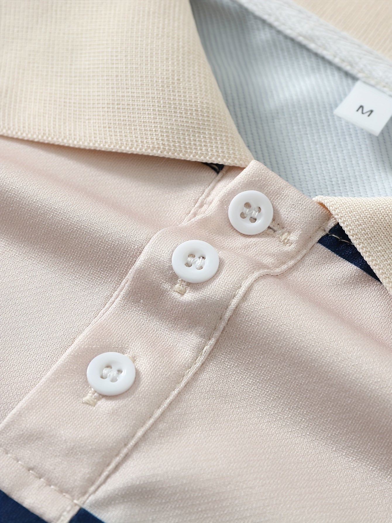 The 2025 New Blue And White Striped Short-Sleeve Polo Shirt Features a Stylish Collar Design