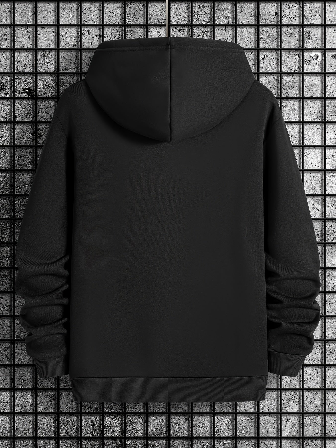 Men's 4pcs sweater set, new style with Tatoris print, fashionable and casual, drawstring hooded sweater