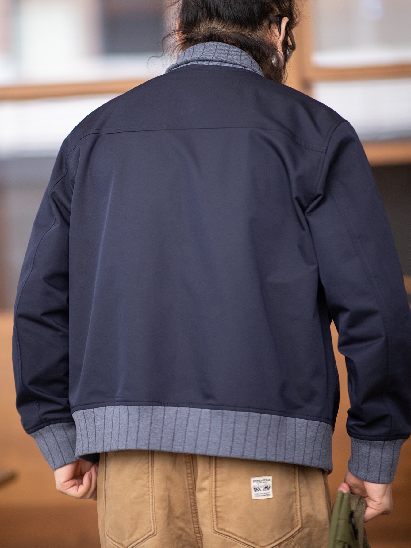 Retro Color Blocking Bomber Jacket - Casual Stylish Men's Outdoor Coat As Gift