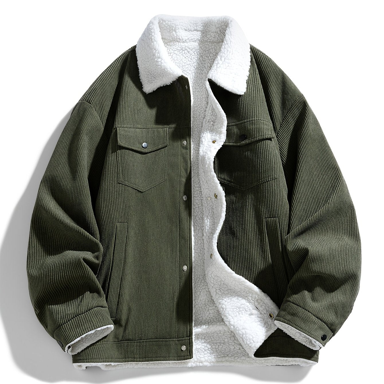 Men's Plush Corduroy Jacket - New Autumn