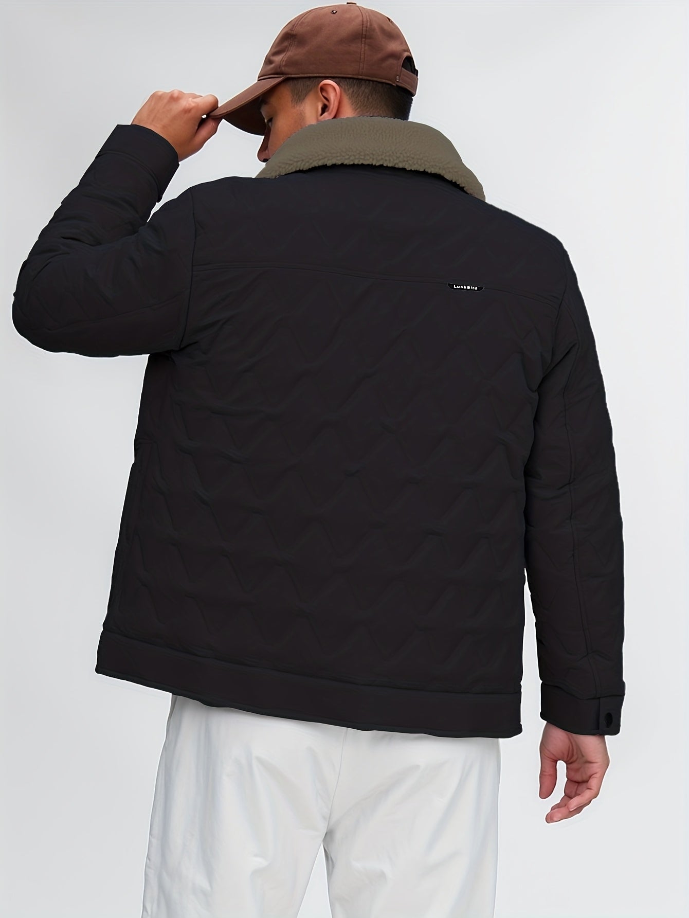 Winter Short-Length Winter Coat - Thickened Jacket with Full-Zip Closure