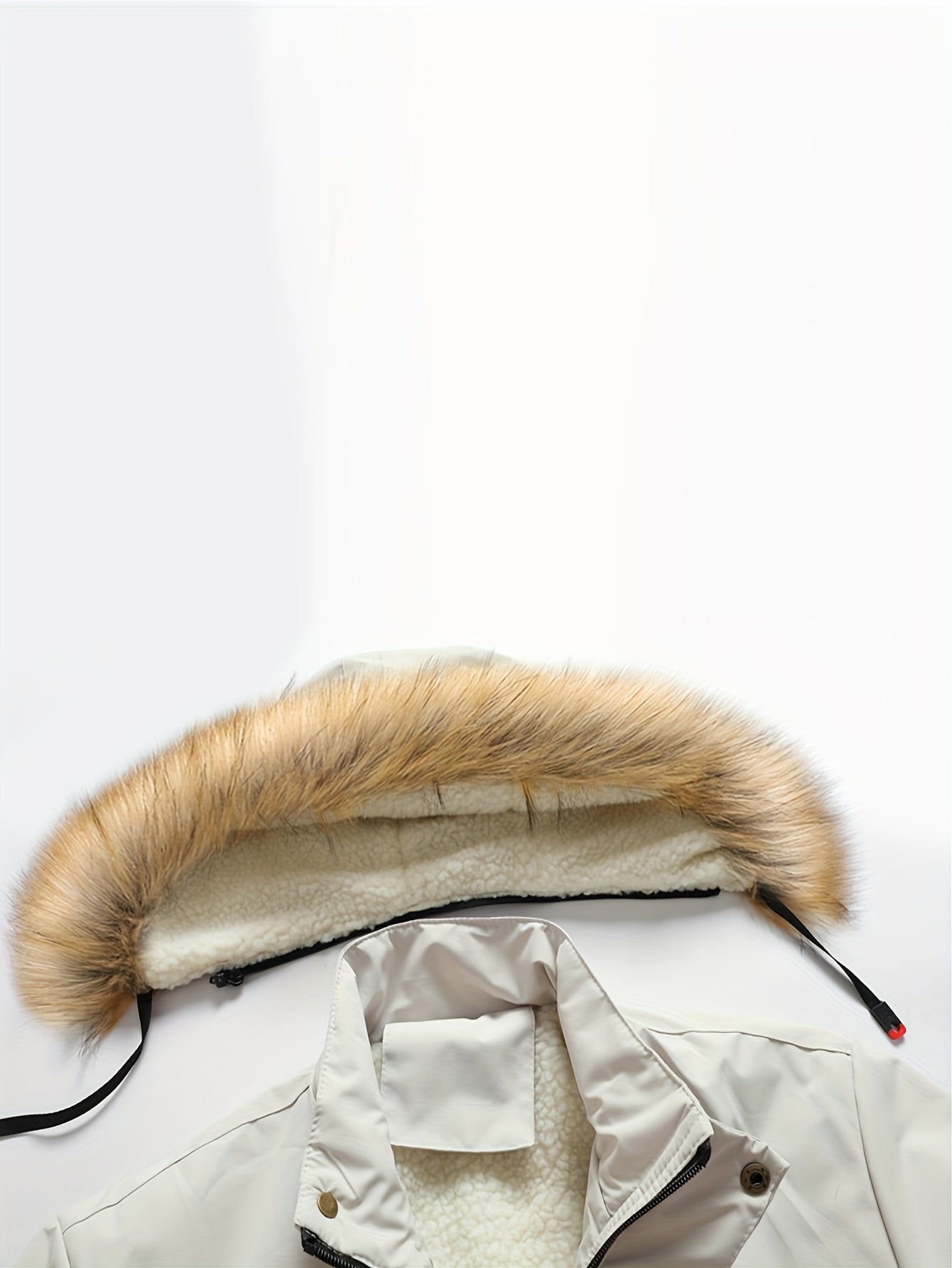 Men'S Winter Hooded Jacket with Fleece Lining - Thickened Zip-Up Coat, Multiple Pockets
