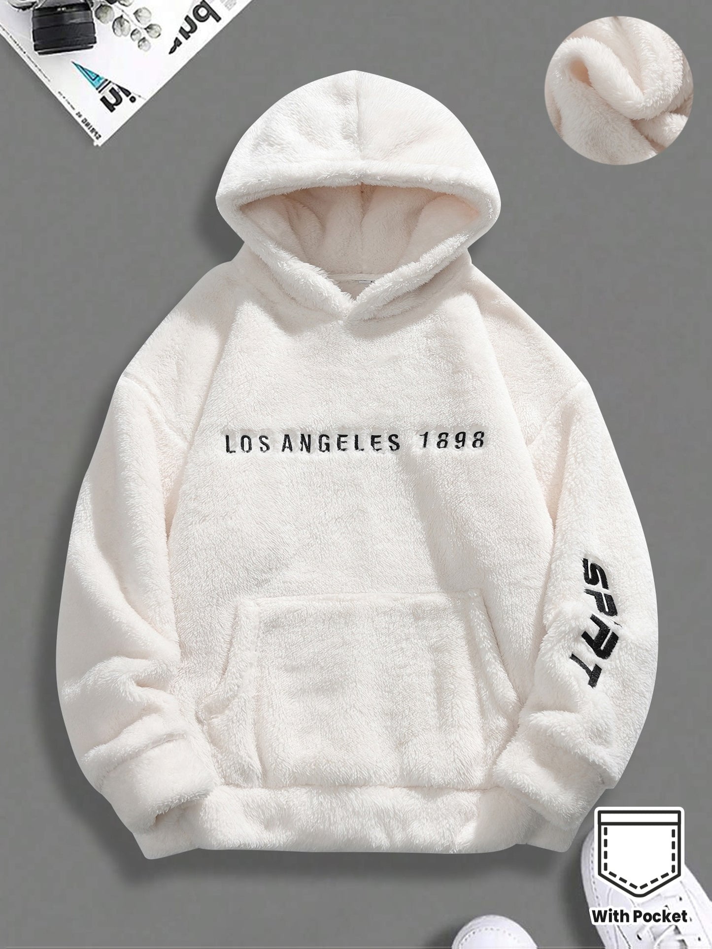 Men'S Heavyweight Hoodie - Winter Warm Pullover Sweatshirt with Kangaroo Pocket