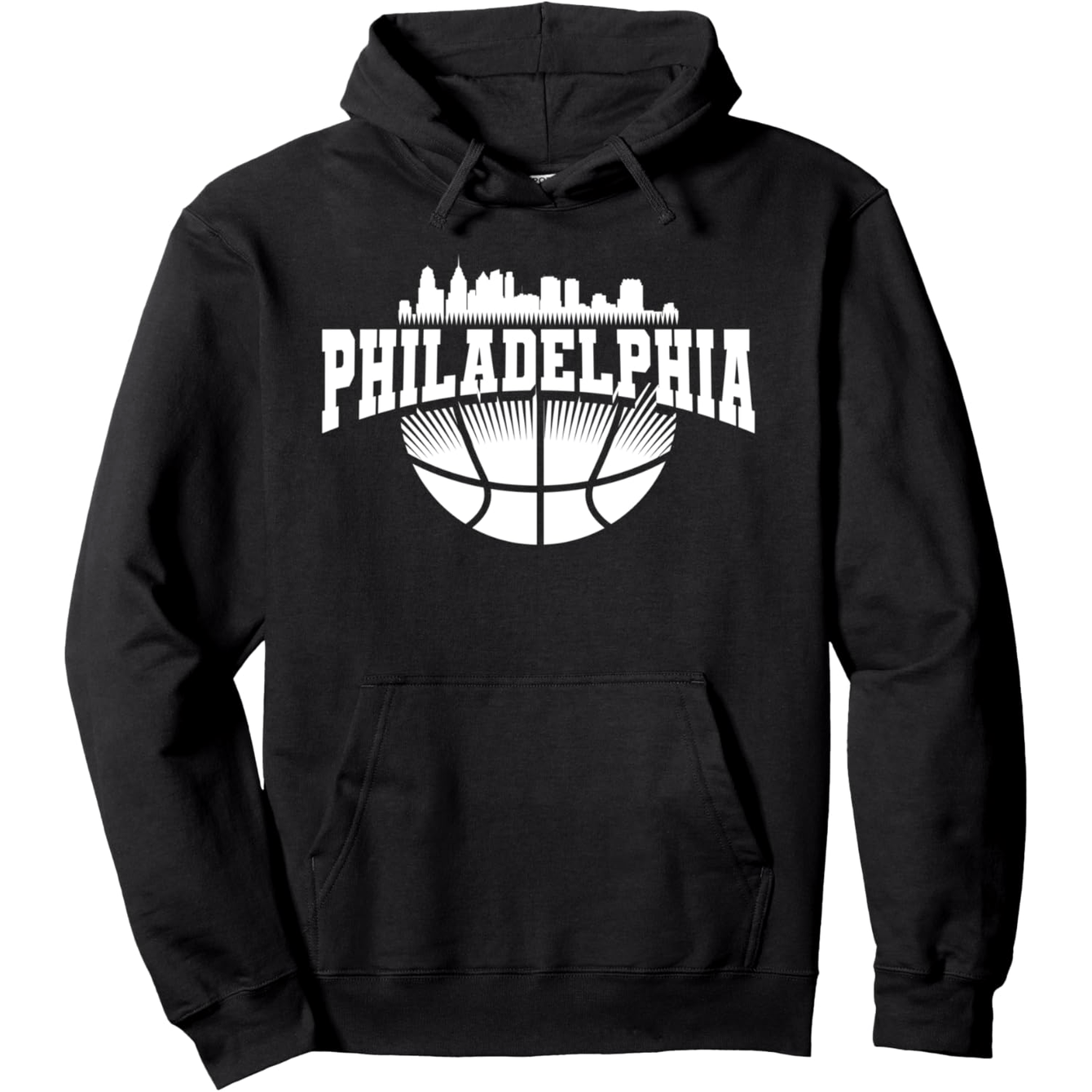 Men'S Vintage Philadelphia Skyline Hoodie - Philadelphia Skyline Graphic Pullover Sweatshirt