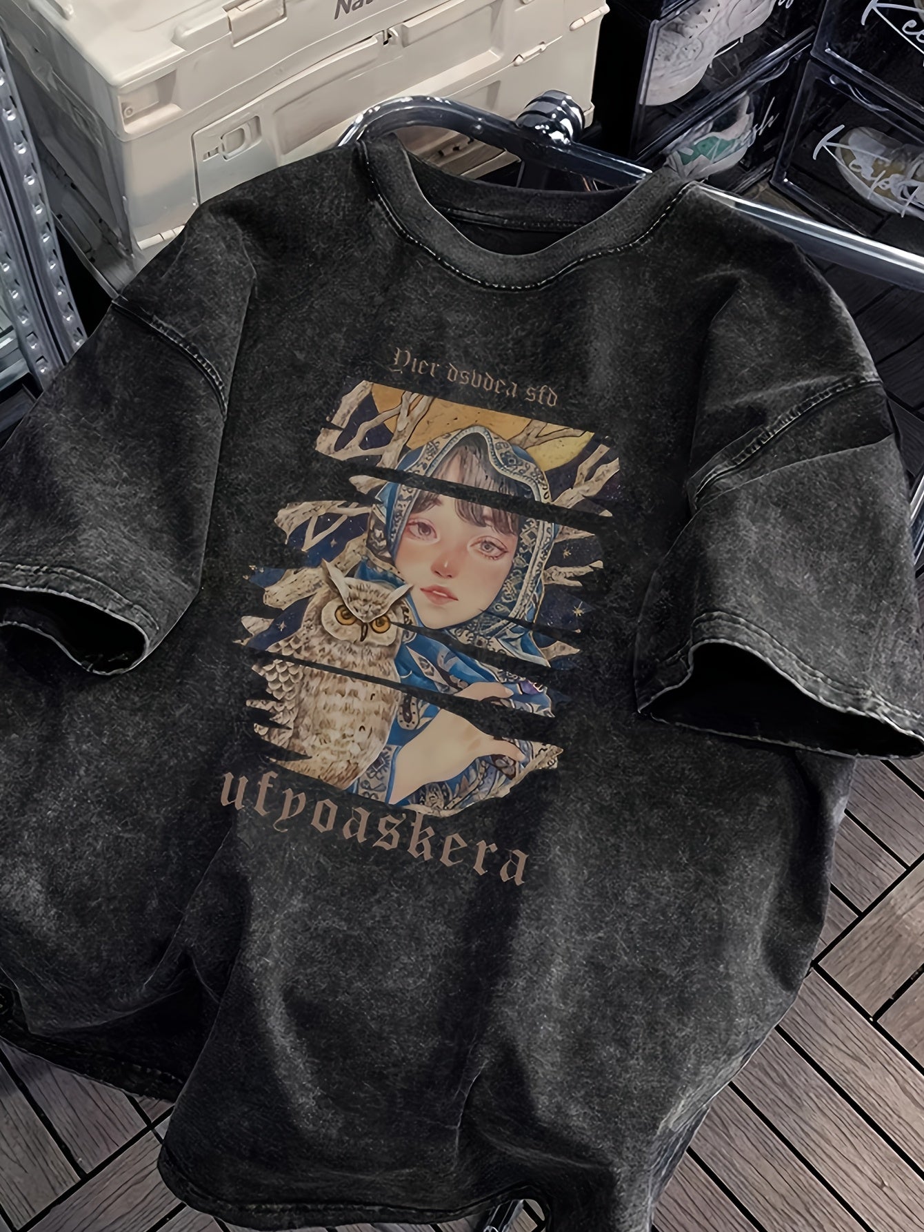 Vintage T-Shirt Retro Classic Vintage Black Washed Short-Sleeve T-Shirt | Essential for Summer