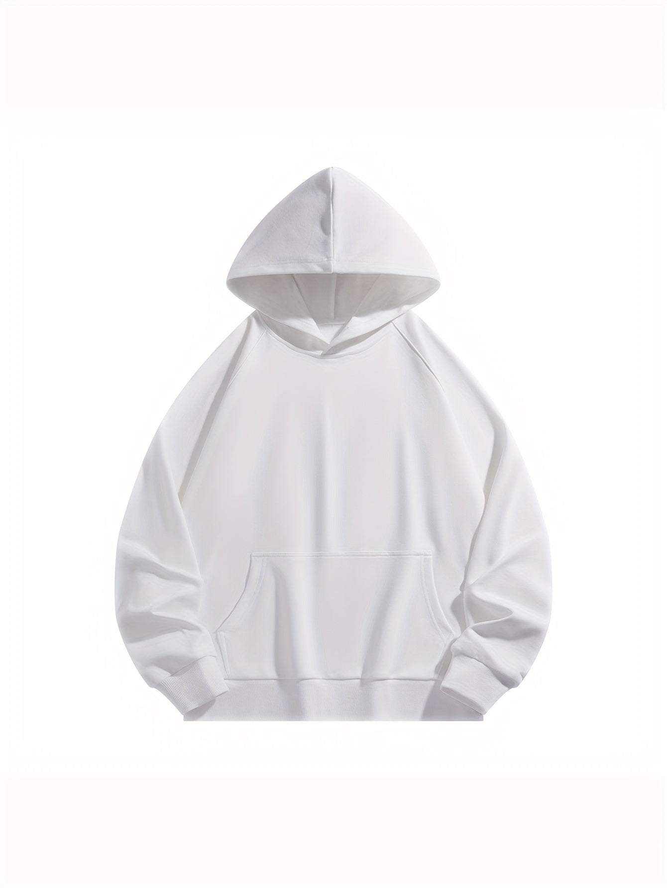 4pcs Solid Color Hoodies with Kangaroo Pocket - Casual & Sporty Men's Pullover Sweatshirts for Fall