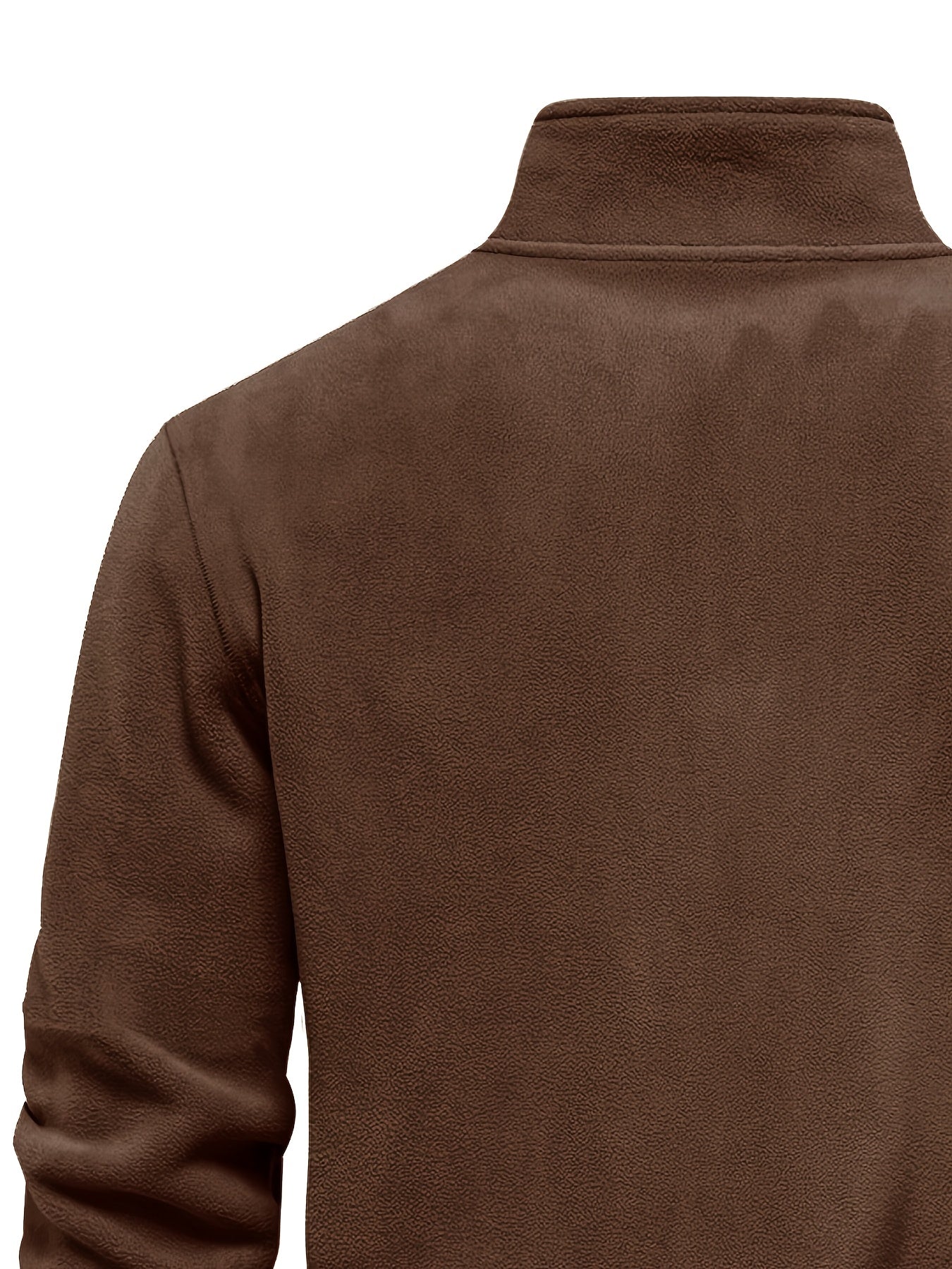 Men'S 3pcs Winter Fleece Half-Zip Pullover Set - Stand Collar Long Sleeve Casual Sweatshirts, Machine Washable