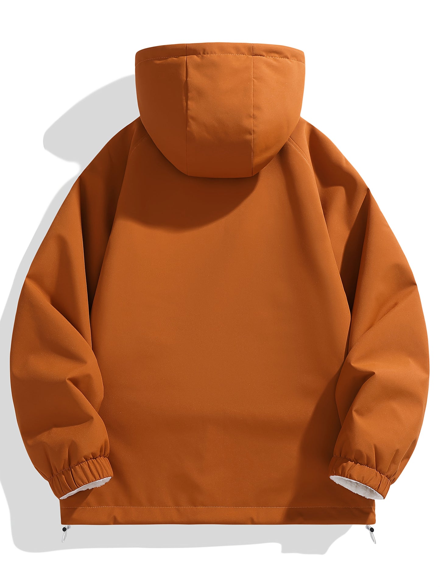 Men's and Unisex Reversible Hooded Jacket - Zip Closure, Flap Front Design