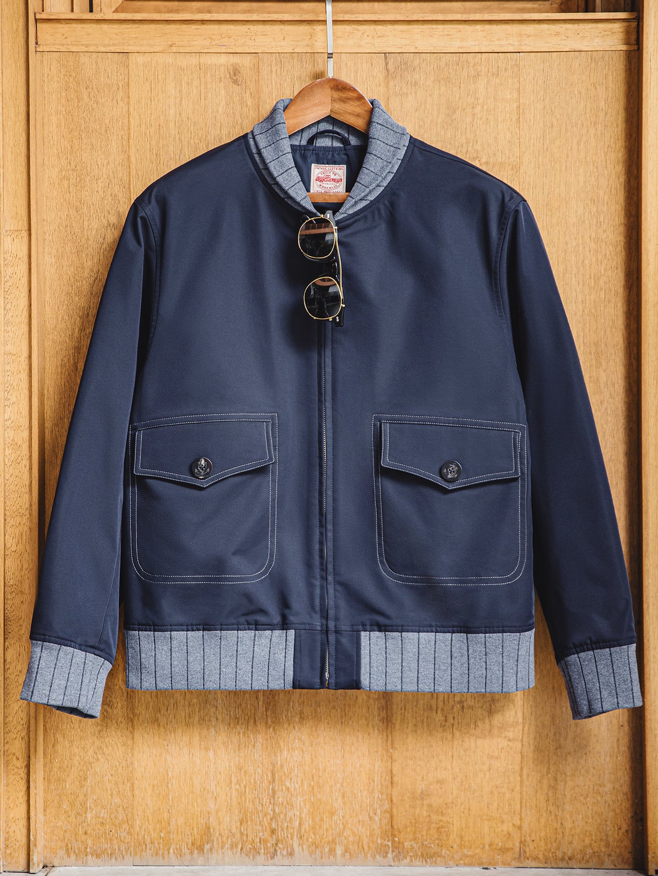 Retro Color Blocking Bomber Jacket - Casual Stylish Men's Outdoor Coat As Gift