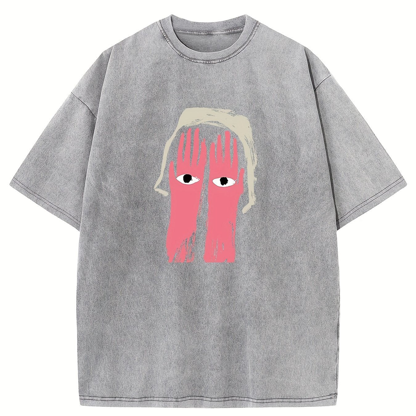 Creative. Funny. Vintage Washed High Quality Cotton Patterned T-Shirt
