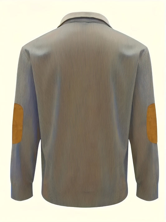 3pcs Retro Color Block Fashion Hoodie - Men'S Casual V-neck Men'S Clothing With Hoodie Top, Fashionable Outfit
