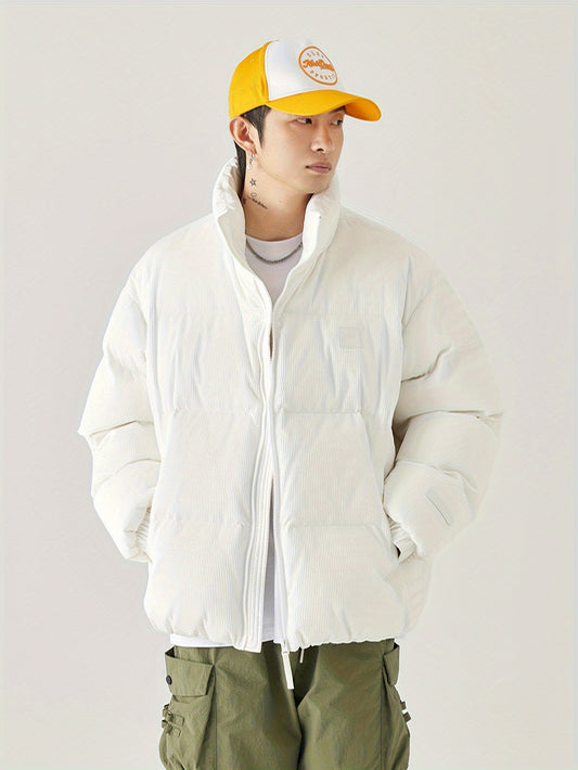 This Is a Stylish, Thickened Down Jacket with a 90% White Duck Down Content