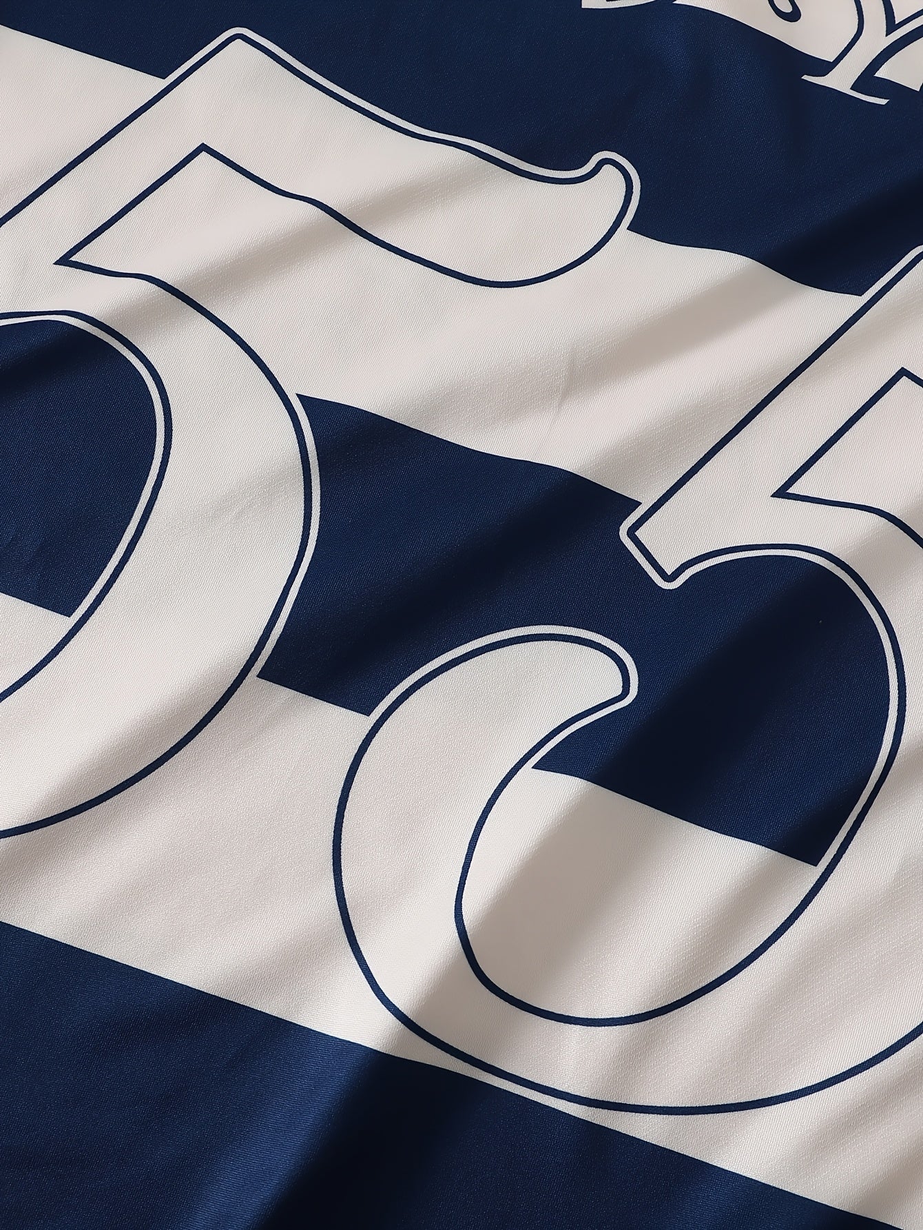 The 2025 New Blue And White Striped Short-Sleeve Polo Shirt Features a Stylish Collar Design