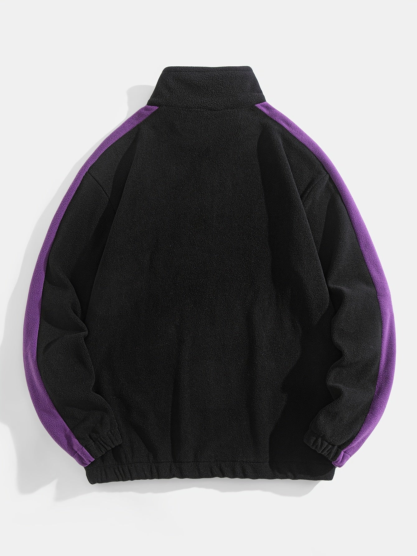 Cozy Sweatshirt Cozy Thickened Men's Niagara Falls Embroidered Fleece Zip-Up Sweatshirt