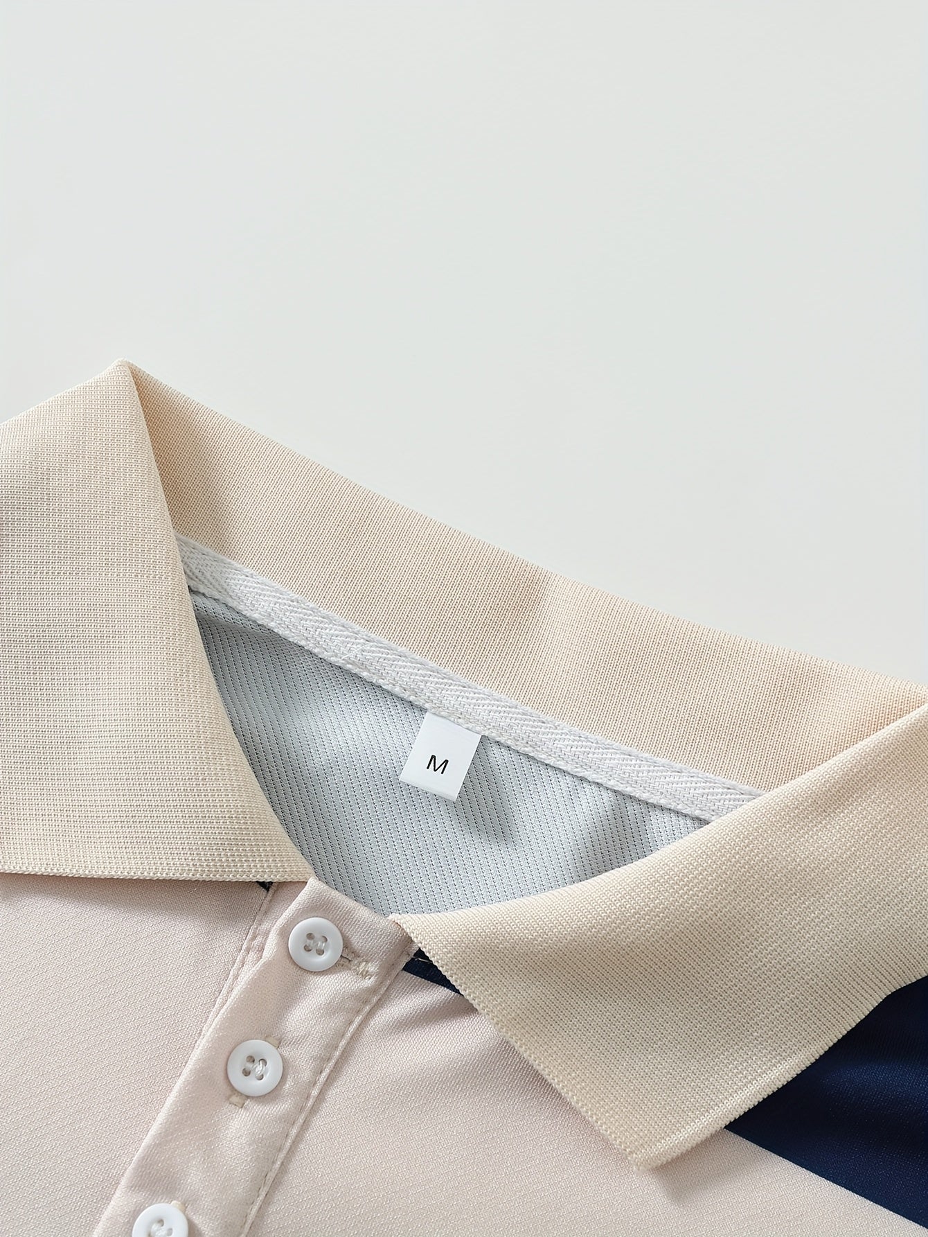 The 2025 New Blue And White Striped Short-Sleeve Polo Shirt Features a Stylish Collar Design