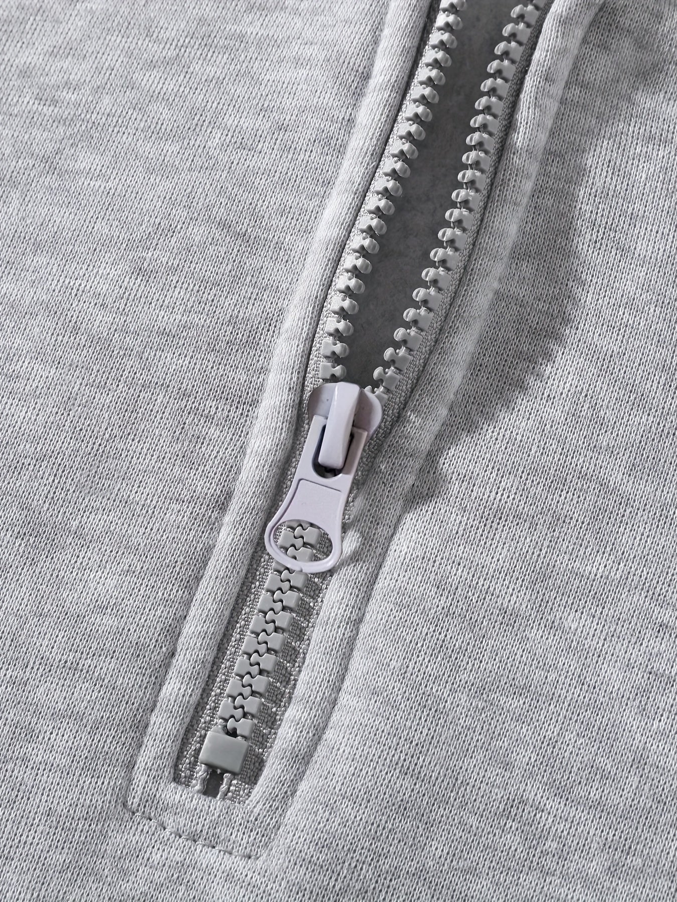 3pcs Fleece Hoodies 3pcs Men's Fleece-Lined Half-Zip Hooded Sweatshirts