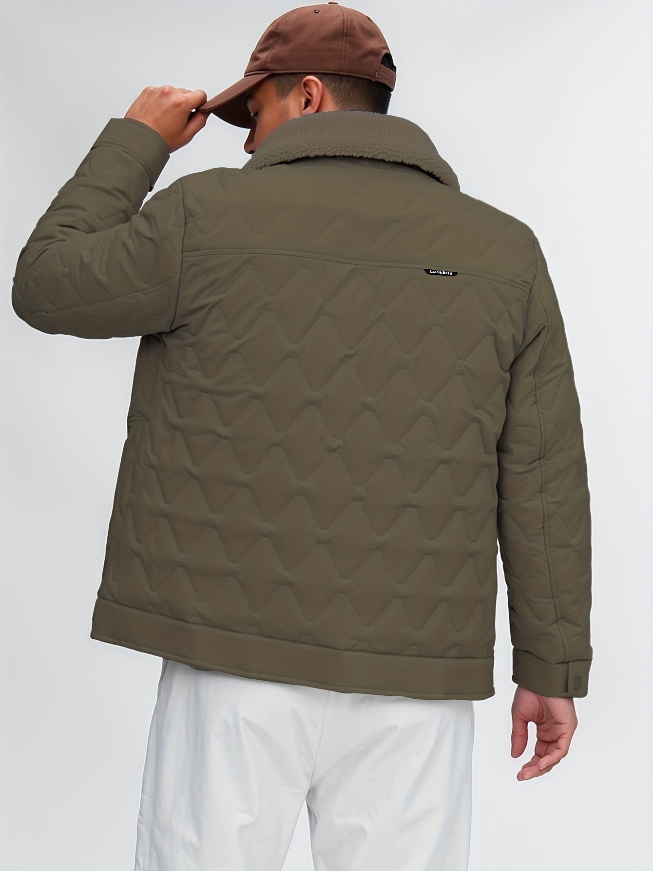 Winter Short-Length Winter Coat - Thickened Jacket with Full-Zip Closure