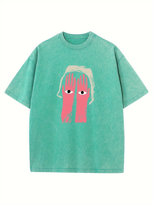 Creative. Funny. Vintage Washed High Quality Cotton Patterned T-Shirt