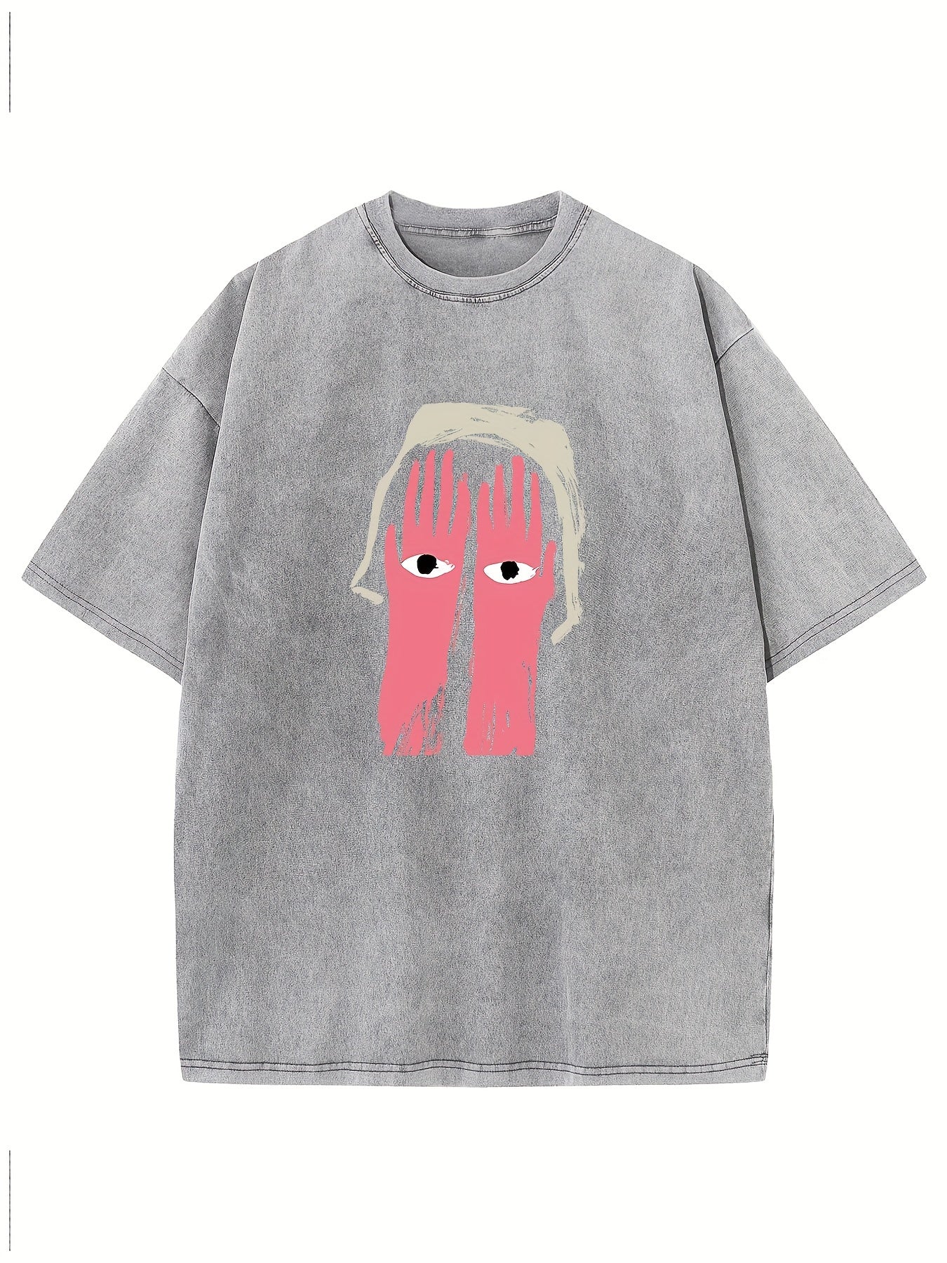 Creative. Funny. Vintage Washed High Quality Cotton Patterned T-Shirt