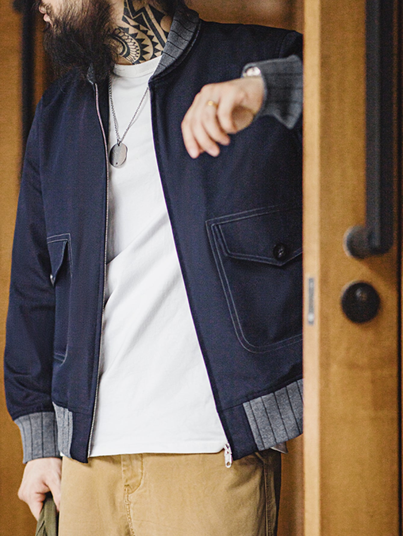 Retro Color Blocking Bomber Jacket - Casual Stylish Men's Outdoor Coat As Gift