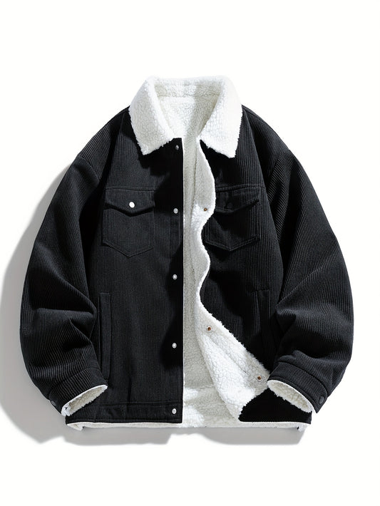 Men's Plush Corduroy Jacket - New Autumn