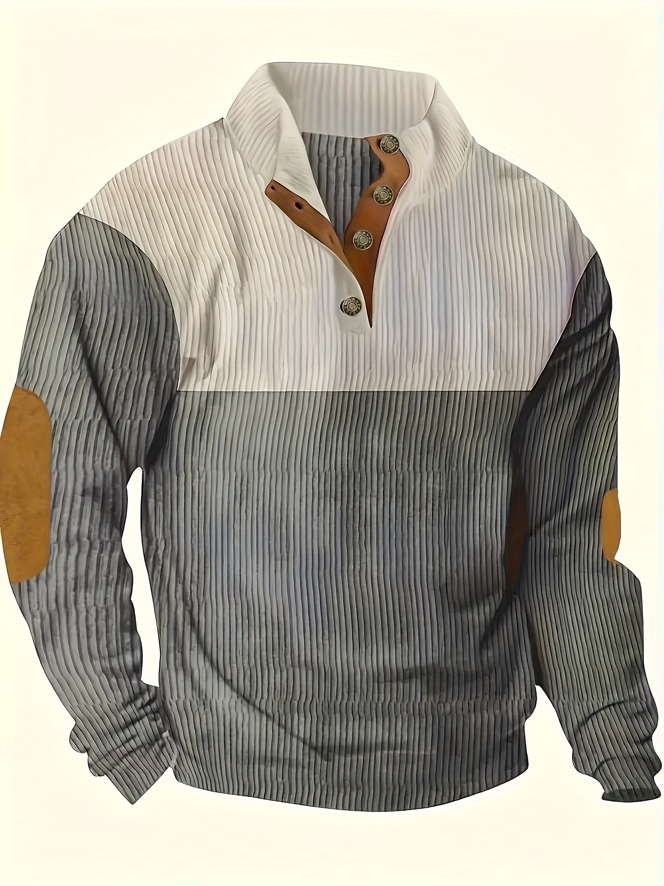 3pcs Retro Color Block Fashion Hoodie - Men'S Casual V-neck Men'S Clothing With Hoodie Top, Fashionable Outfit