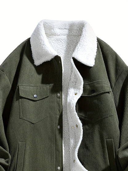 Men's Plush Corduroy Jacket - New Autumn