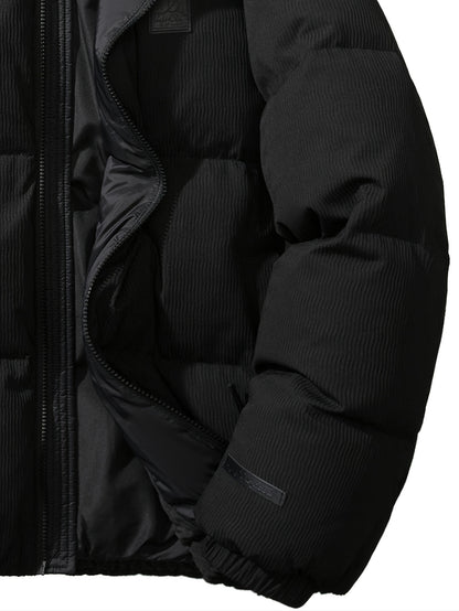 This Is a Stylish, Thickened Down Jacket with a 90% White Duck Down Content
