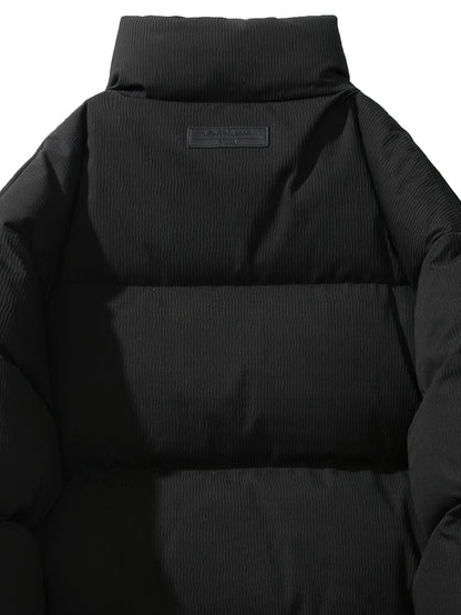 This Is a Stylish, Thickened Down Jacket with a 90% White Duck Down Content