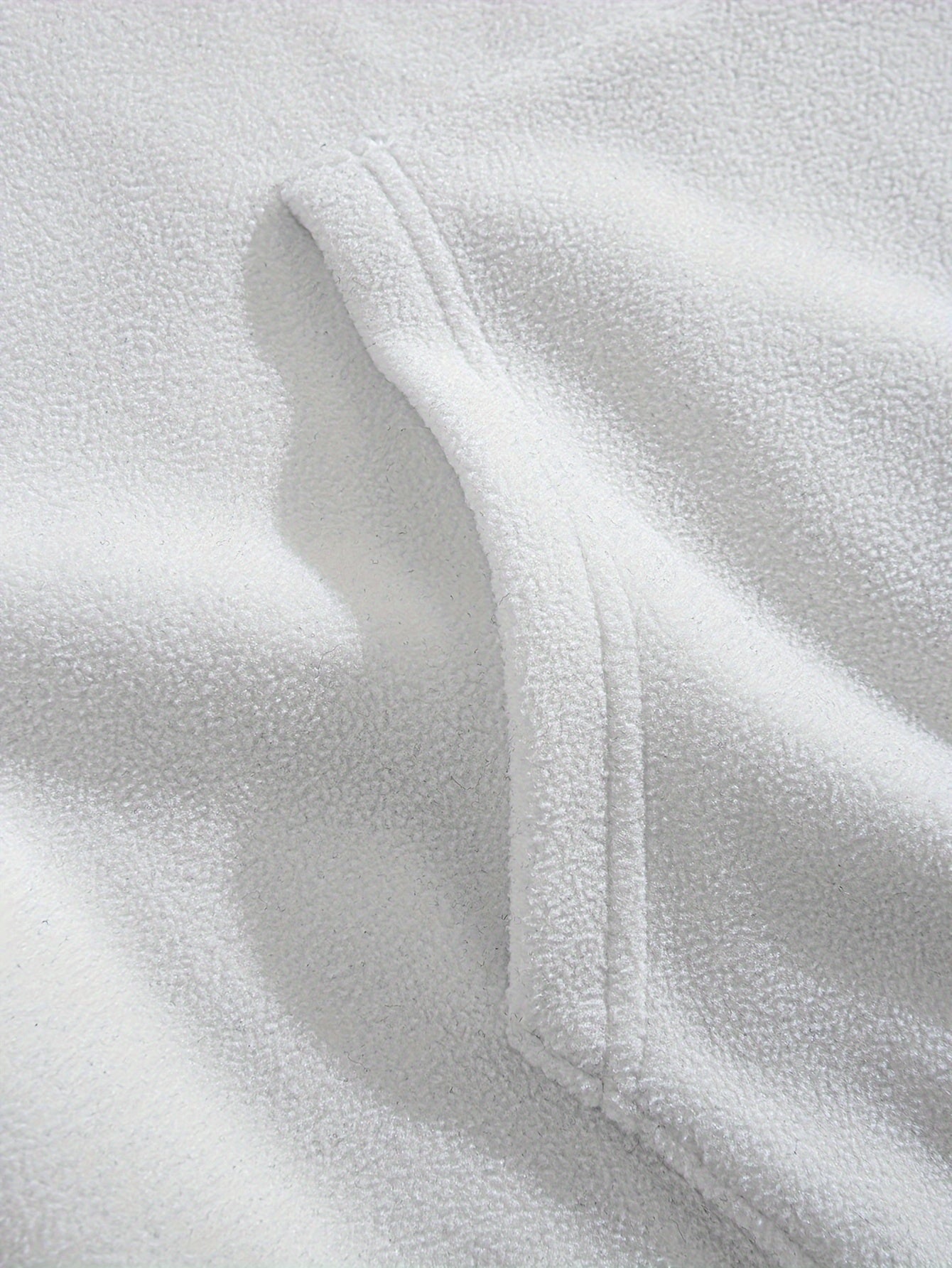 Preppy Style Embroidered Fleece Sweatshirt - Color Block Knit Fabric, Long Sleeve, Collared Neck