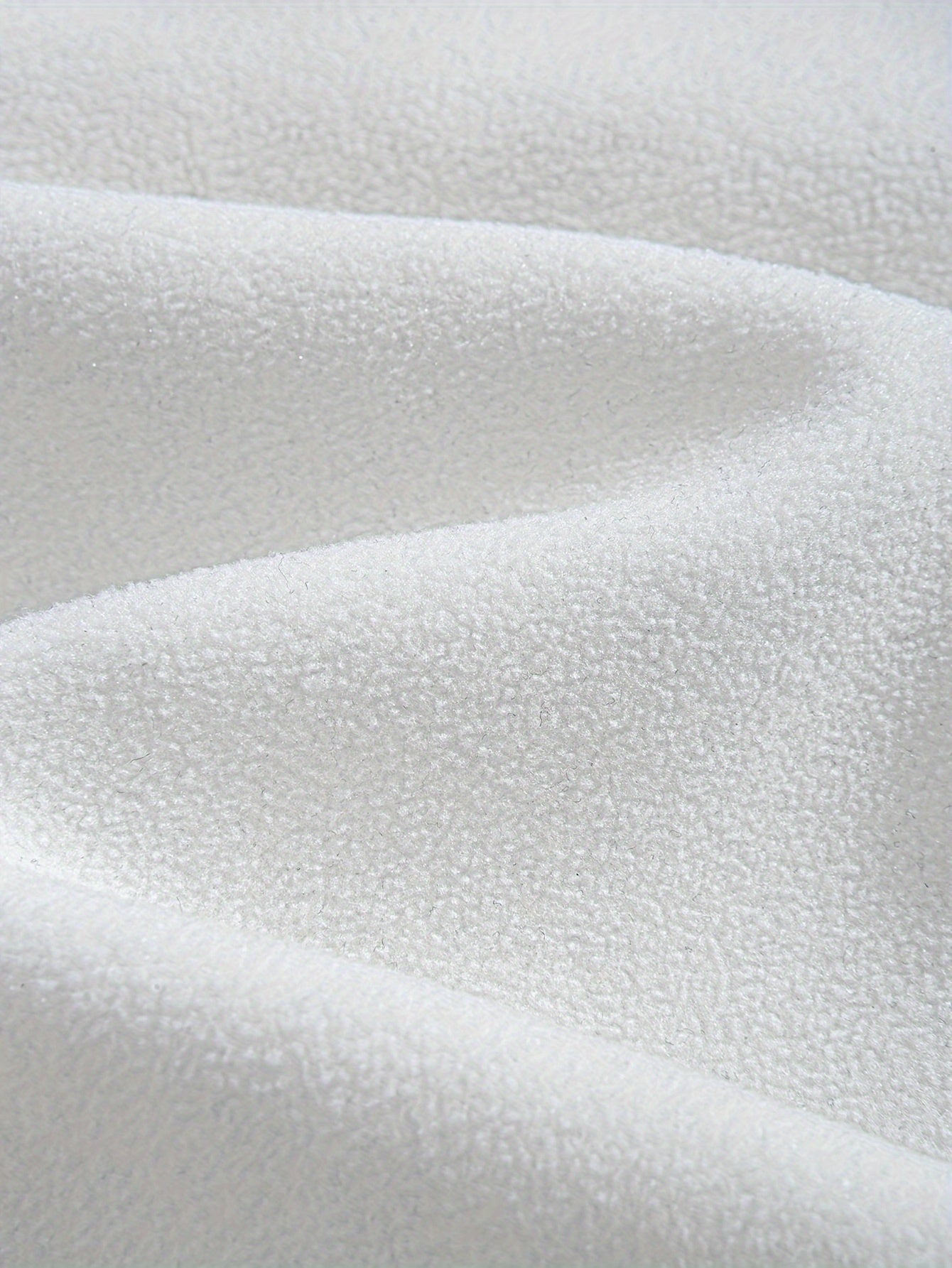 Preppy Style Embroidered Fleece Sweatshirt - Color Block Knit Fabric, Long Sleeve, Collared Neck