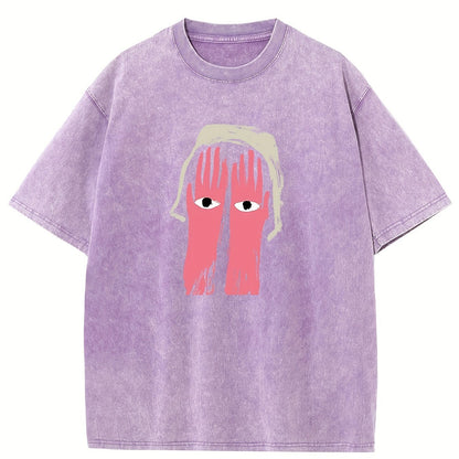 Creative. Funny. Vintage Washed High Quality Cotton Patterned T-Shirt