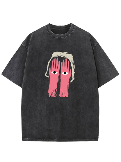Creative. Funny. Vintage Washed High Quality Cotton Patterned T-Shirt