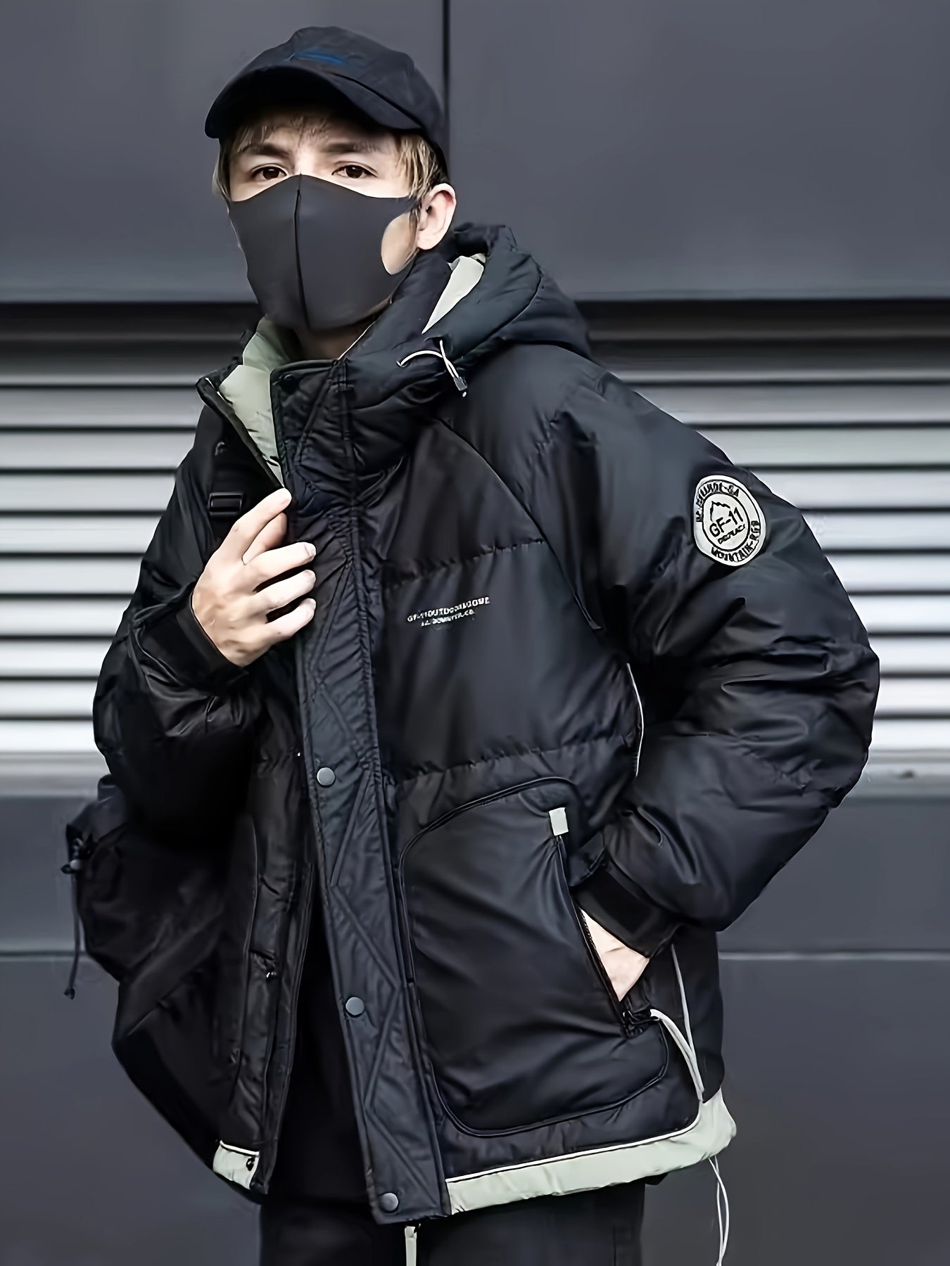 Winter Hooded Jacket Men's Hooded Jacket Winter Thickened Short Workwear Coat Warm Men's Clothing