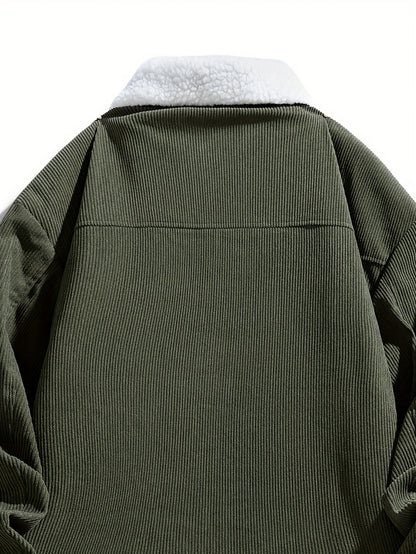 Men's Plush Corduroy Jacket - New Autumn