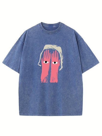 Creative. Funny. Vintage Washed High Quality Cotton Patterned T-Shirt