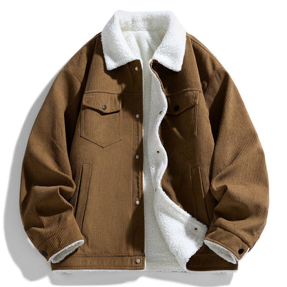 Men's Plush Corduroy Jacket - New Autumn