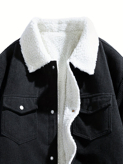 Men's Plush Corduroy Jacket - New Autumn