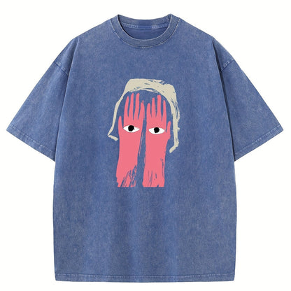 Creative. Funny. Vintage Washed High Quality Cotton Patterned T-Shirt