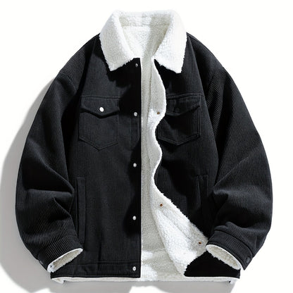 Men's Plush Corduroy Jacket - New Autumn
