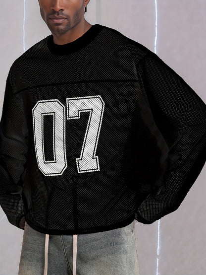 Football Jersey Number 07 - Breathable Mesh Soccer Training Shirt with Numbered Back