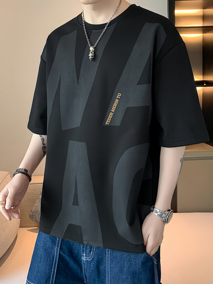 Men's Loose Fit Summer Graphic T-Shirt - \