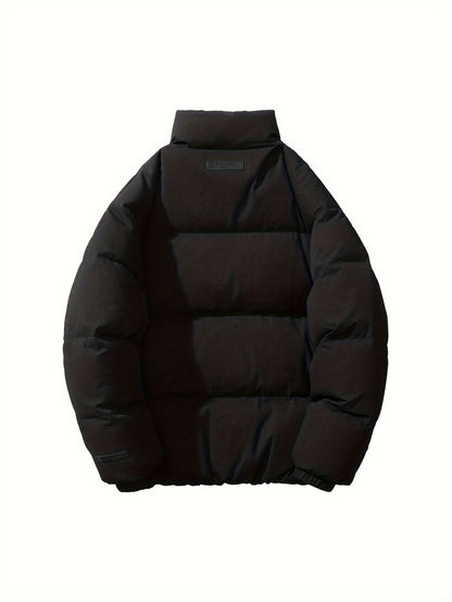 This Is a Stylish, Thickened Down Jacket with a 90% White Duck Down Content