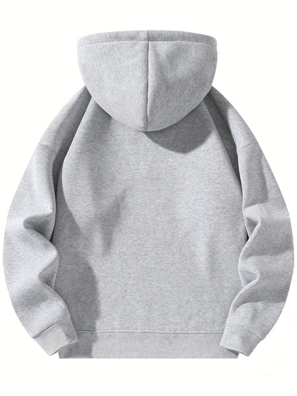 Sporty Sweatshirts 2pcs Sporty Comfortable Fleece-Lined Half-Zip Hooded Sweatshirts