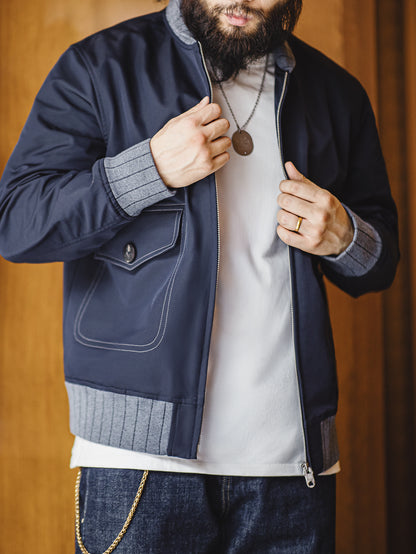 Retro Color Blocking Bomber Jacket - Casual Stylish Men's Outdoor Coat As Gift