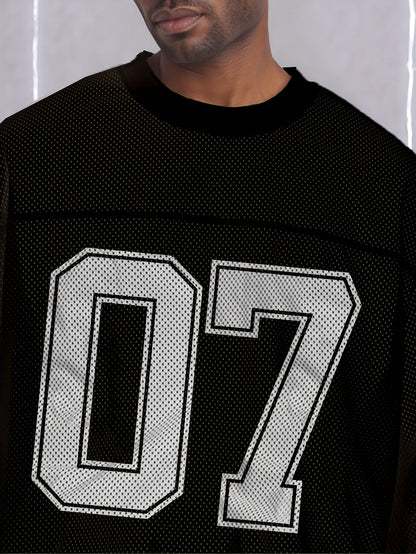 Football Jersey Number 07 - Breathable Mesh Soccer Training Shirt with Numbered Back