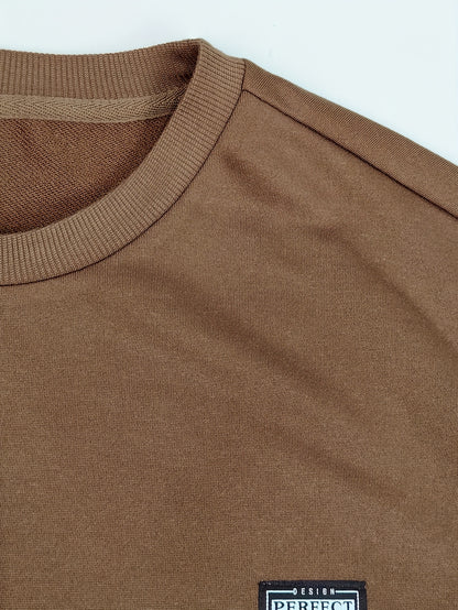 Double-Layer Long-Sleeve T-Shirt for Men, American Chapter Texture Style