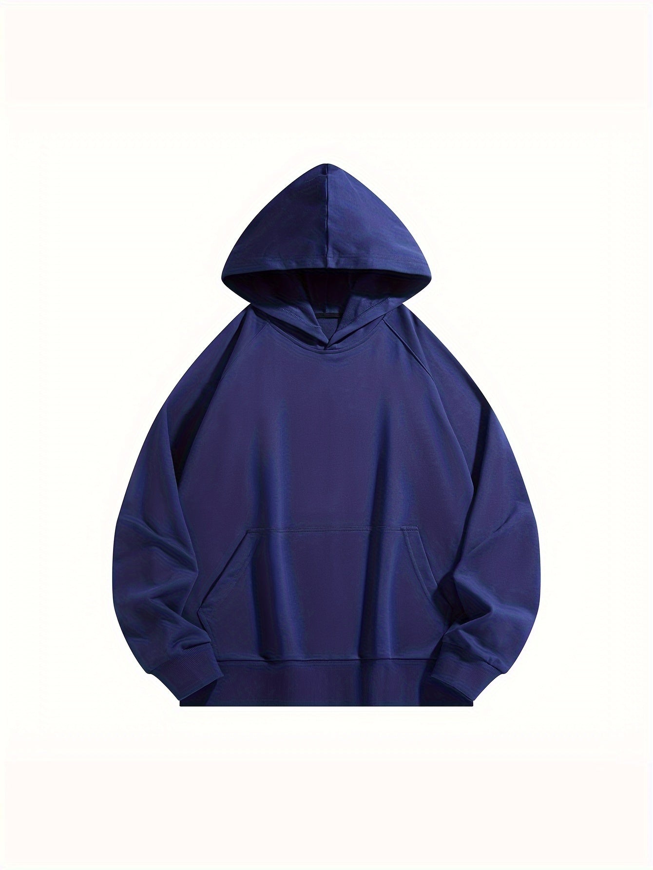 4pcs Solid Color Hoodies with Kangaroo Pocket - Casual & Sporty Men's Pullover Sweatshirts for Fall