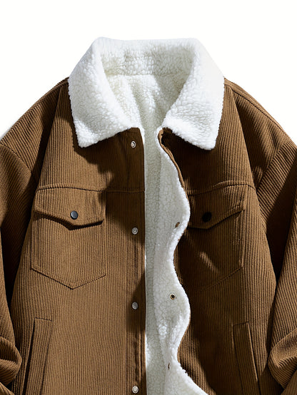 Men's Plush Corduroy Jacket - New Autumn